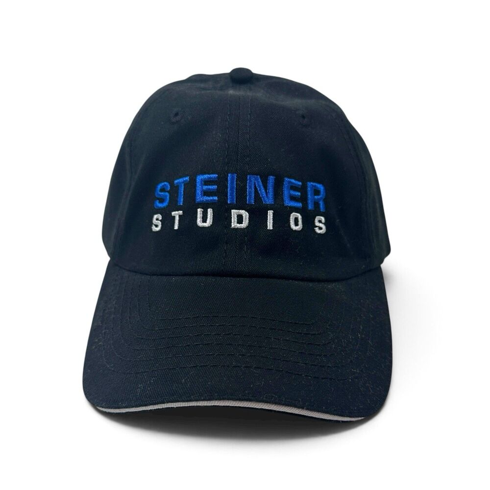 Steiner Studios Brooklyn NYC Crew Black Strapback Cap Hat Movie Production RARE